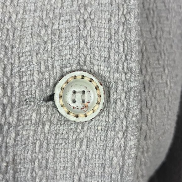 Vintage Mackage Wool Gray Button Up Coat with Bell Sleeves - Picture 14 of 15